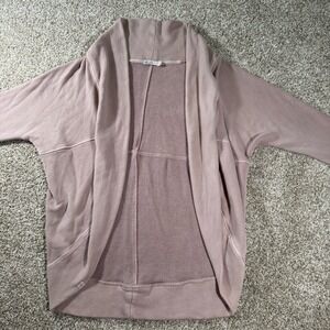 Barefoot Dreams Malibu Collection Youth Brushed Terry Circle Cardigan Sz 12-14